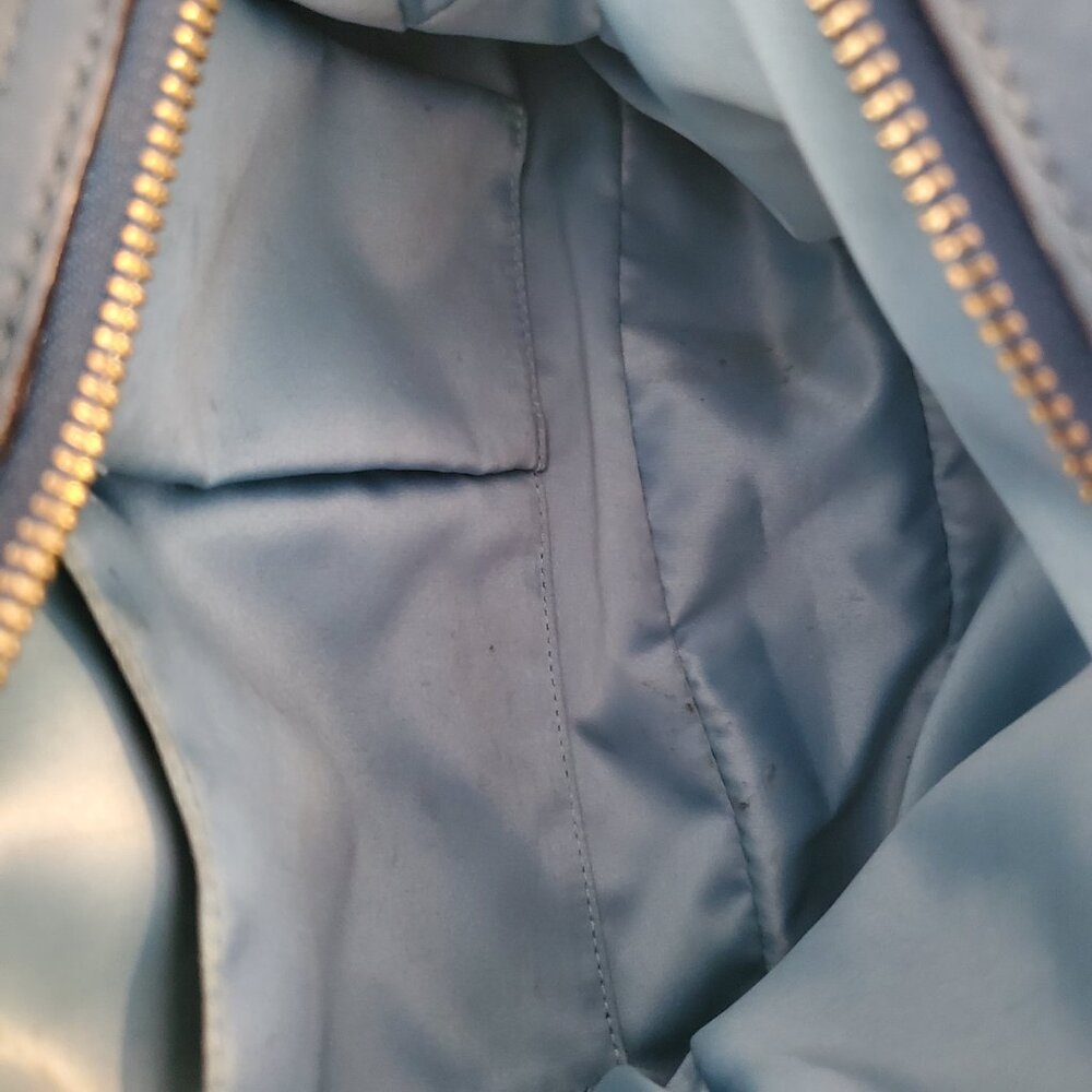 Coach Authentic Leather Satchel Teal Blue Gold Hardware 2009 w/ Certificat - Picture 7 of 16
